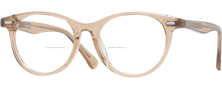 Round Transparent Brown Grace Bifocal View #1