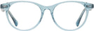 Round Transparent Blue Grace Single Vision Full Frame View #2