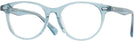 Round Transparent Blue Grace Single Vision Full Frame View #1