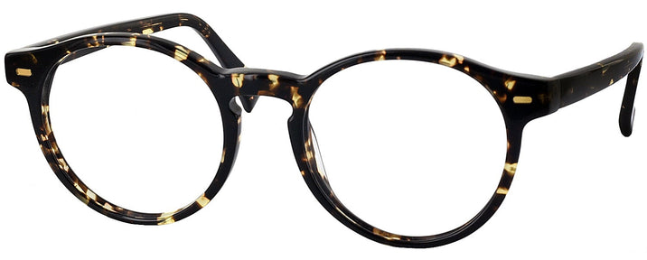 Round Brown Newbury Street with Brown Clip Progressive No-Lines View #1