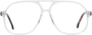 Aviator Crystal With Tortoise Temple Newport Single Vision Full Frame View #2