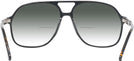 Aviator Black With Tortoise Temple Newport w/ Gradient Bifocal Reading Sunglasses View #4