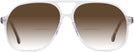 Aviator Crystal With Tortoise Temple Newport w/ Gradient Bifocal Reading Sunglasses View #2