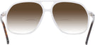 Aviator Crystal With Tortoise Temple Newport w/ Gradient Bifocal Reading Sunglasses View #4