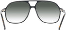 Aviator Black With Tortoise Temple Newport w/ Gradient Progressive Reading Sunglasses View #4