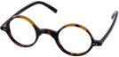 Round Dark Tortoise Truman Single Vision Full Frame View #1