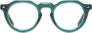 Round Transparent Green Truman Single Vision Full Frame View #2
