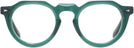 Round Transparent Green Truman Single Vision Full Frame View #2