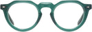 Round Transparent Green Truman Single Vision Full Frame View #2