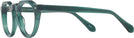 Round Transparent Green Truman Single Vision Full Frame View #3