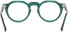 Round Transparent Green Truman Single Vision Full Frame View #4