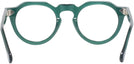 Round Transparent Green Truman Single Vision Full Frame View #4