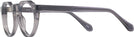 Round Transparent Grey Truman Single Vision Full Frame View #3
