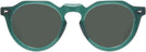 Round Transparent Green Truman Progressive Reading Sunglasses View #2