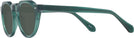 Round Transparent Green Truman Progressive Reading Sunglasses View #3