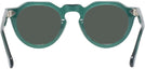 Round Transparent Green Truman Progressive Reading Sunglasses View #4