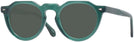 Round Transparent Green Truman Progressive Reading Sunglasses View #1