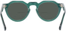 Round Transparent Green Truman Bifocal Reading Sunglasses View #4