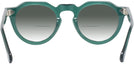 Round Transparent Green Truman w/ Gradient Bifocal Reading Sunglasses View #4