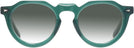 Round Transparent Green Truman w/ Gradient Progressive Reading Sunglasses View #2