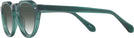 Round Transparent Green Truman w/ Gradient Progressive Reading Sunglasses View #3