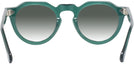 Round Transparent Green Truman w/ Gradient Progressive Reading Sunglasses View #4