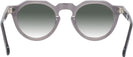 Round Transparent Grey Truman w/ Gradient Progressive No-Line Reading Sunglasses View #4