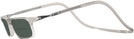 Rectangle Grey CliC Executive XL Bifocal Reading Sunglasses View #3
