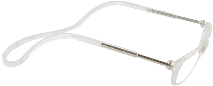 Rectangle CliC Magnetic Reading Glasses: Single Vision Half Frame View #1