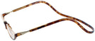 Rectangle Light Tortoise CliC Sonoma Single Vision Half Frame View #3