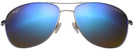 Aviator Silver/Blue Hawaii Maui Jim Cliff House 247 View #2