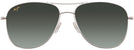 Aviator Silver/ Grey Lens Maui Jim Cliff House 247 View #2