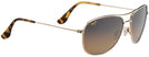 Aviator Gold / HCL Lens Maui Jim Cliff House 247 View #1