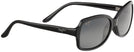 Rectangle Gloss Black / Grey Lens Maui Jim Cloud Break View #1