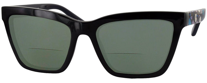 Square Black/blue Coach 8208 Bifocal Reading Sunglasses View #1