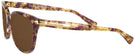 Square Confetti Light Brown Coach 8132 Progressive Reading Sunglasses View #3