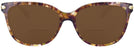 Square Confetti Light Brown Coach 8132 Bifocal Reading Sunglasses View #2