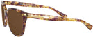 Square Confetti Light Brown Coach 8132 Bifocal Reading Sunglasses View #3