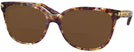 Square Confetti Light Brown Coach 8132 Bifocal Reading Sunglasses View #1