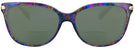 Square Confetti Purple Coach 8132 Bifocal Reading Sunglasses View #2