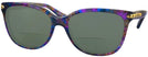 Square Confetti Purple Coach 8132 Bifocal Reading Sunglasses View #1