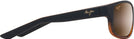 Oval Dark Brown Stripe/HCL Lens Maui Jim Kaiwi Channel 840 View #3