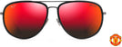 Aviator Dark Gunmetal W/ Black/Hawaii Lava Lens Maui Jim Fair Winds Manchester 554 View #2