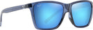 Rectangle Dark Trans Blue/Blue Hawaii Lens Maui Jim Cruzem 864 View #1