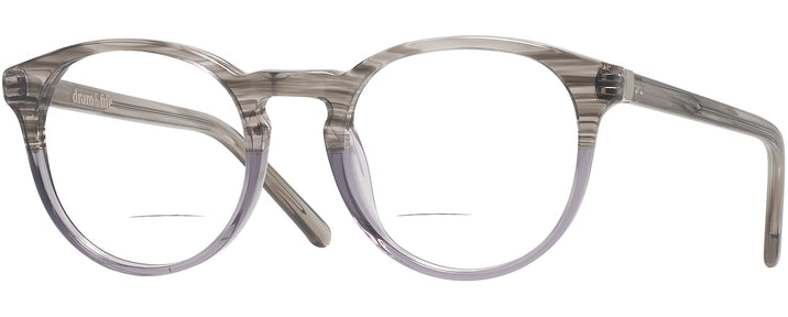 Round Grey Fade Fifer Bifocal View #1