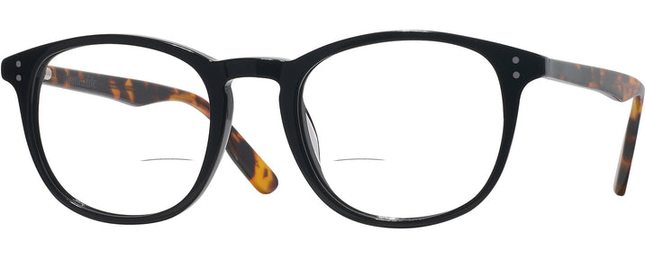 Square Black With Tortoise Liberty Bell Bifocal View #1