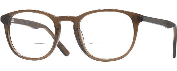 Round Crystal Brown Liberty Island Bifocal View #1