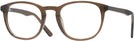Round Crystal Brown Liberty Island Single Vision Full Frame View #1