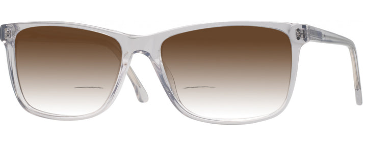Rectangle Crystal Grey Liberty Square w/ Gradient Bifocal Reading Sunglasses View #1