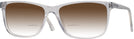 Rectangle Crystal Grey Liberty Square w/ Gradient Bifocal Reading Sunglasses View #1